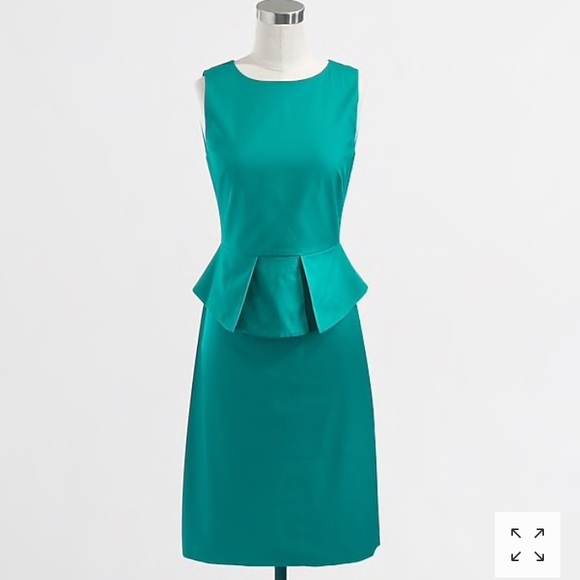 PERFECT SPRING DRESS! J. Crew Peplum Dress - Picture 1 of 2